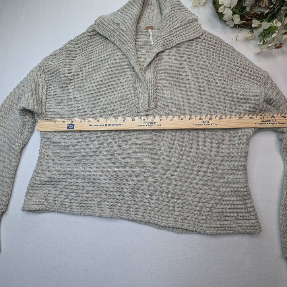 Free people Marlie pullover Women's sweater Pebble Size S Small Tan Color - Picture 9 of 12